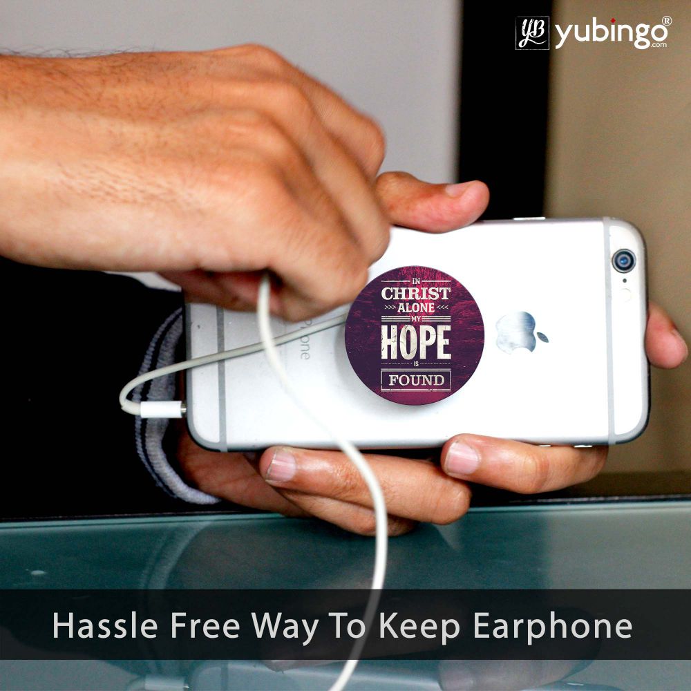 In Christ I Find Hope Mobile Grip Stand (Black)-Image4