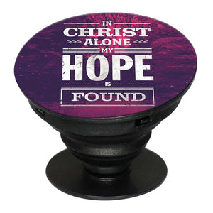 In Christ I Find Hope Mobile Grip Stand (Black)