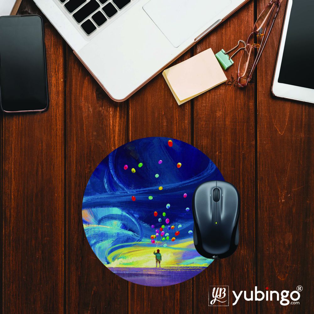 In The Sky Mouse Pad (Round)-Image2