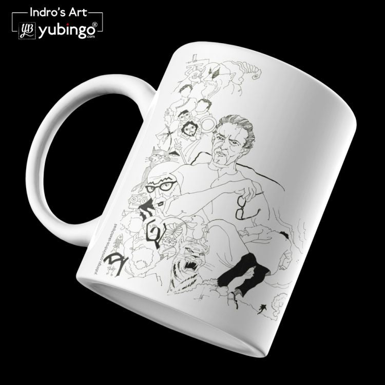Indro's Art Satyajit Ray Coffee Mug-Image4