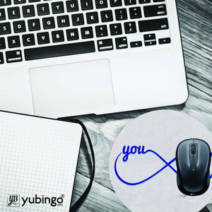 Infinite You and Me Mouse Pad (Round)-Image4