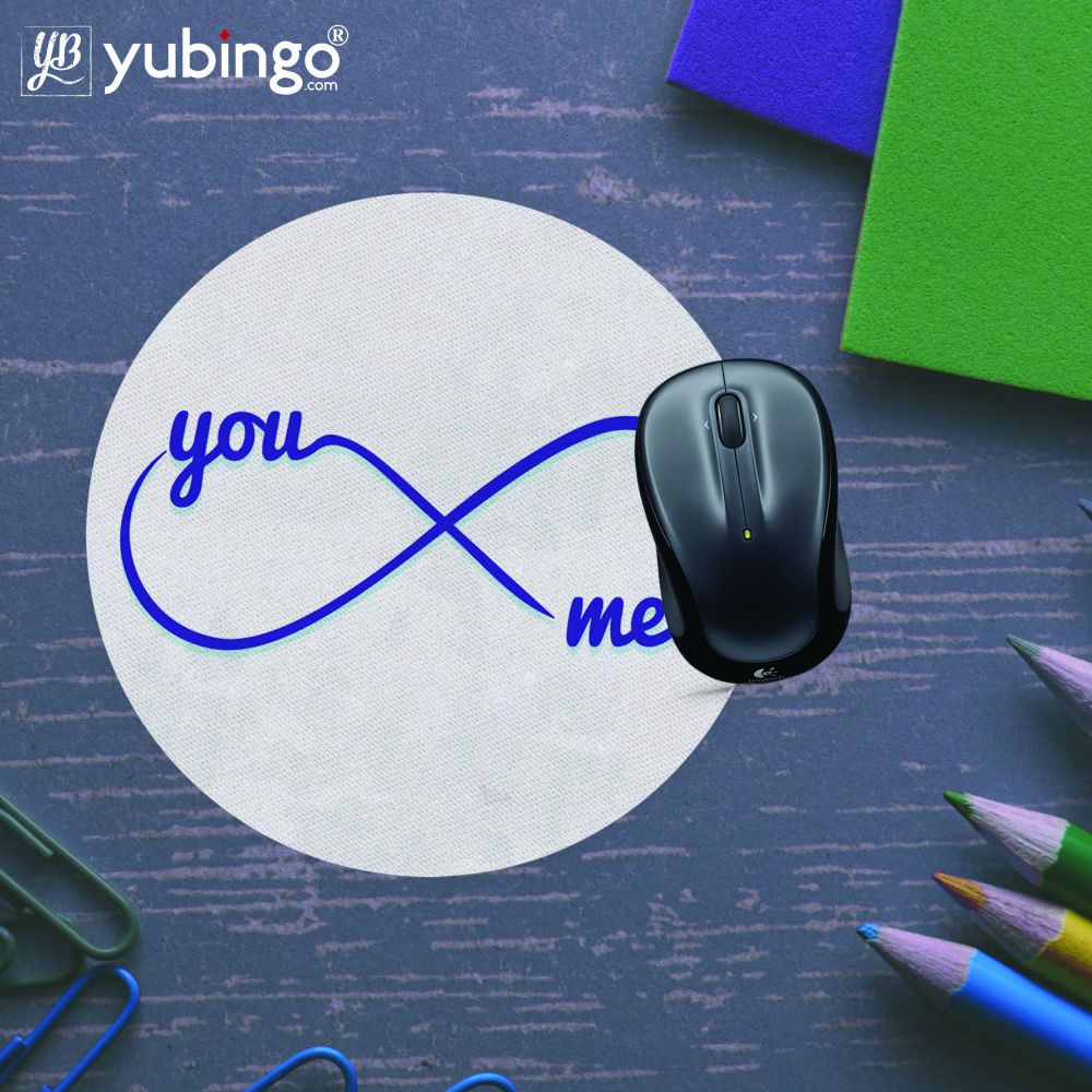 Infinite You and Me Mouse Pad (Round)-Image5