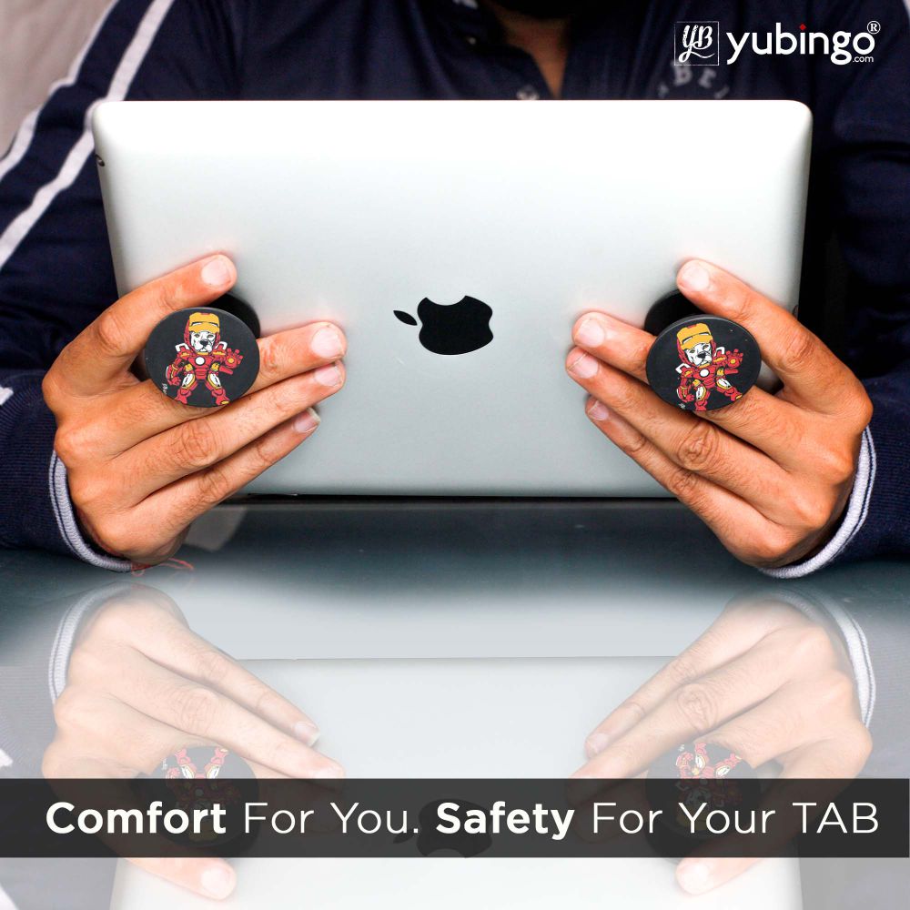 Iron Dog Mobile Grip Stand (Black)-Image5