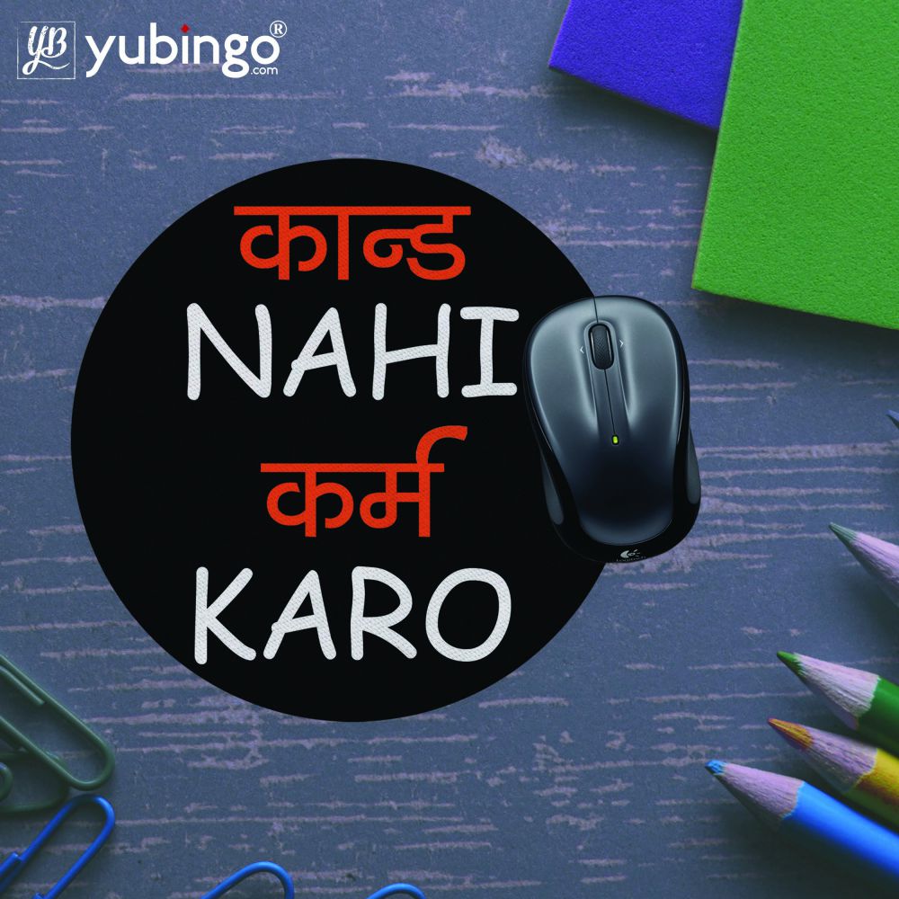 Karm Karo Mouse Pad (Round)-Image5