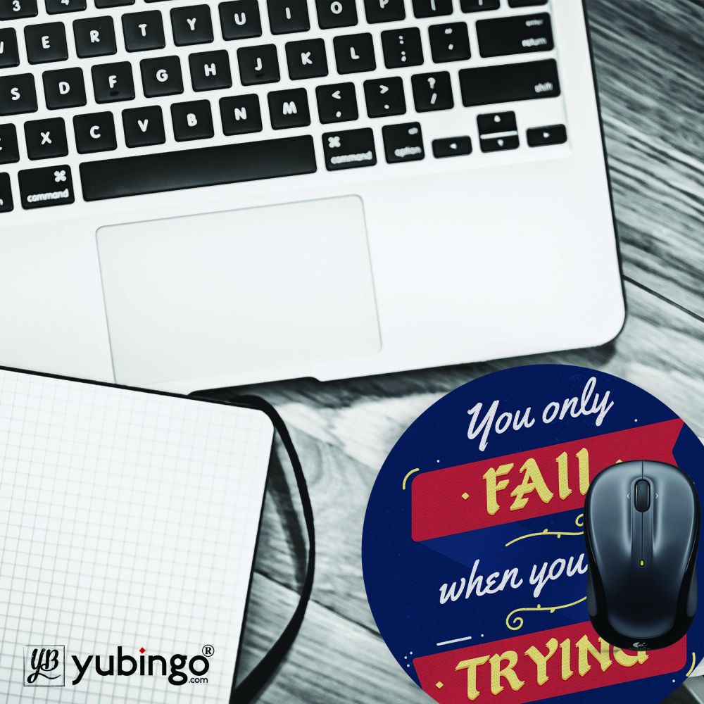 Keep Trying Always Mouse Pad (Round)-Image4