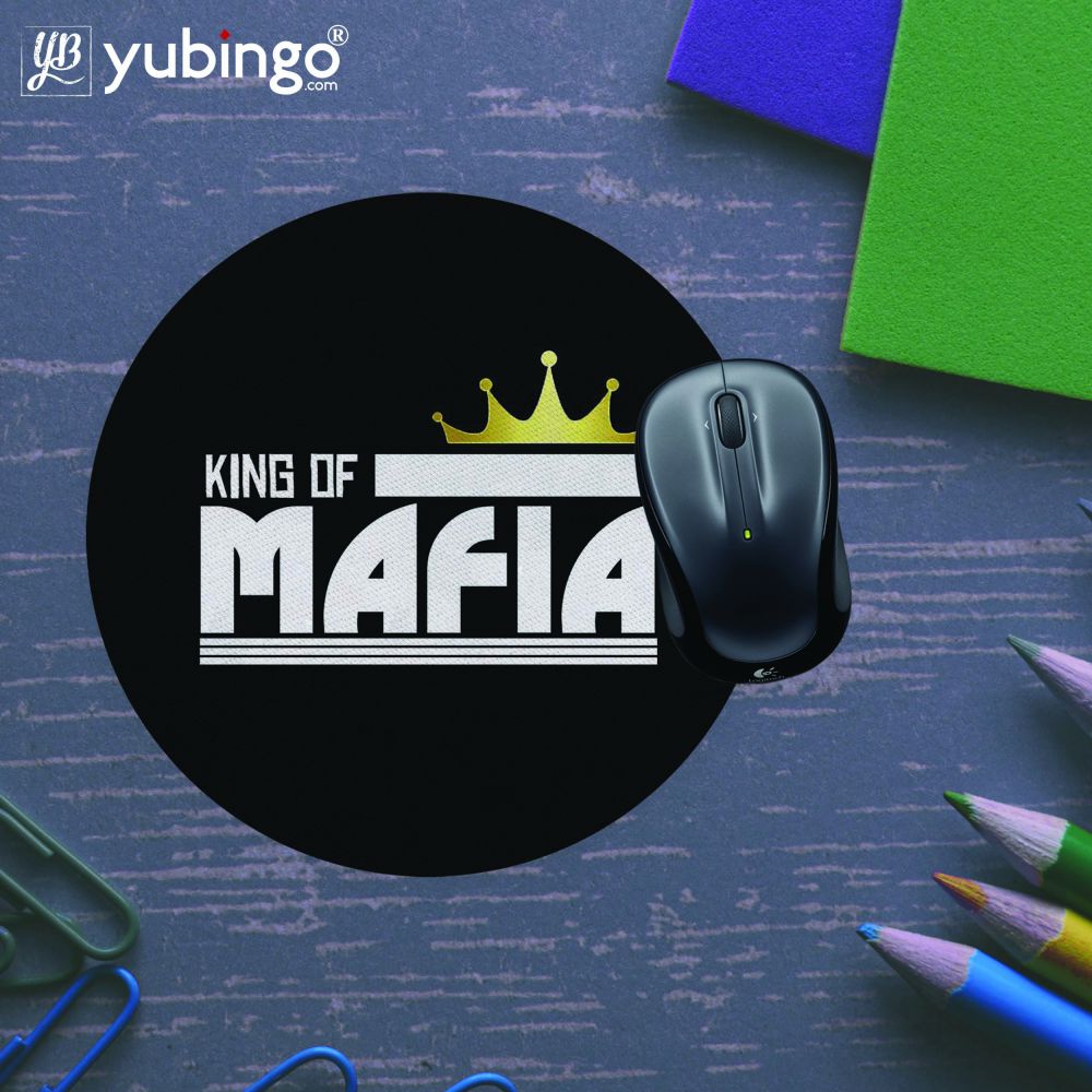 King of Mafia Mouse Pad (Round)-Image5
