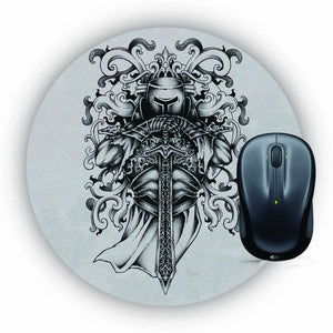 Knight and Armor Mouse Pad (Round)