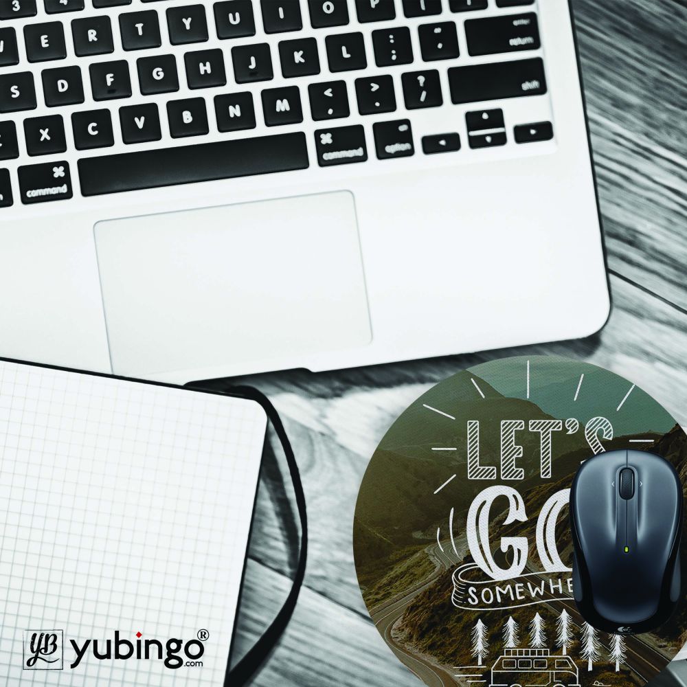 Let's Go Mouse Pad (Round)-Image4