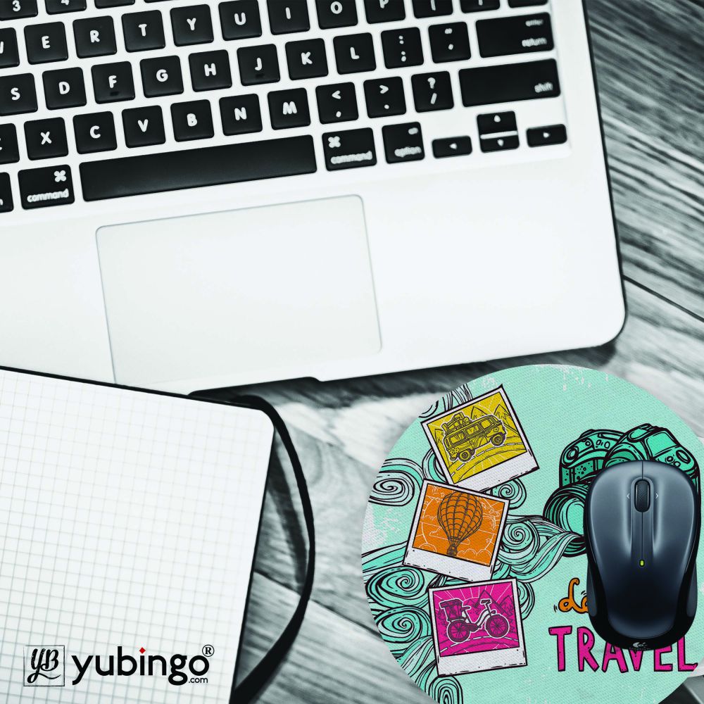 Let's Go Travel Mouse Pad (Round)-Image4