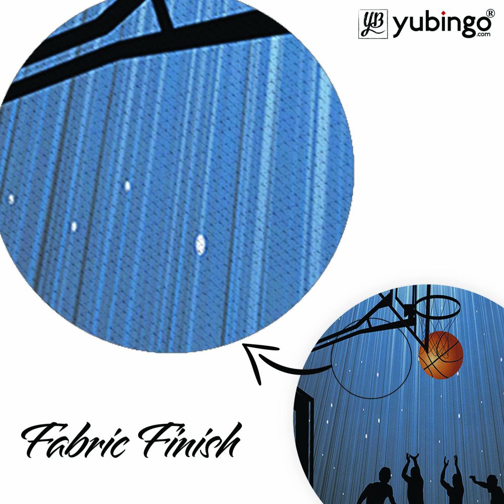 Let's Play Basketball Mouse Pad (Round)-Image3