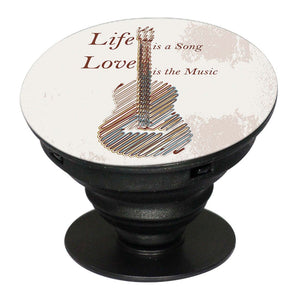 Life is a Song Mobile Grip Stand (Black)