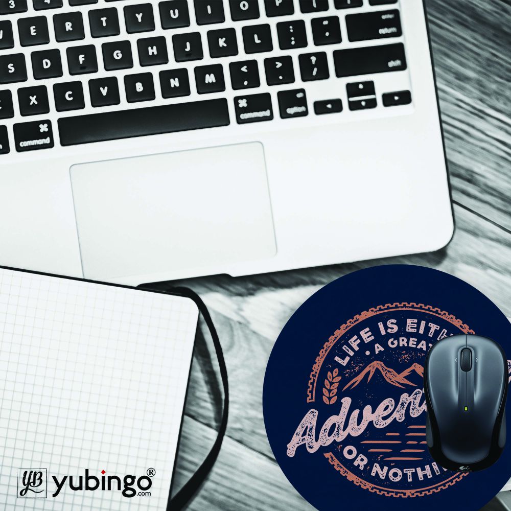 Life is Adventure Mouse Pad (Round)-Image4