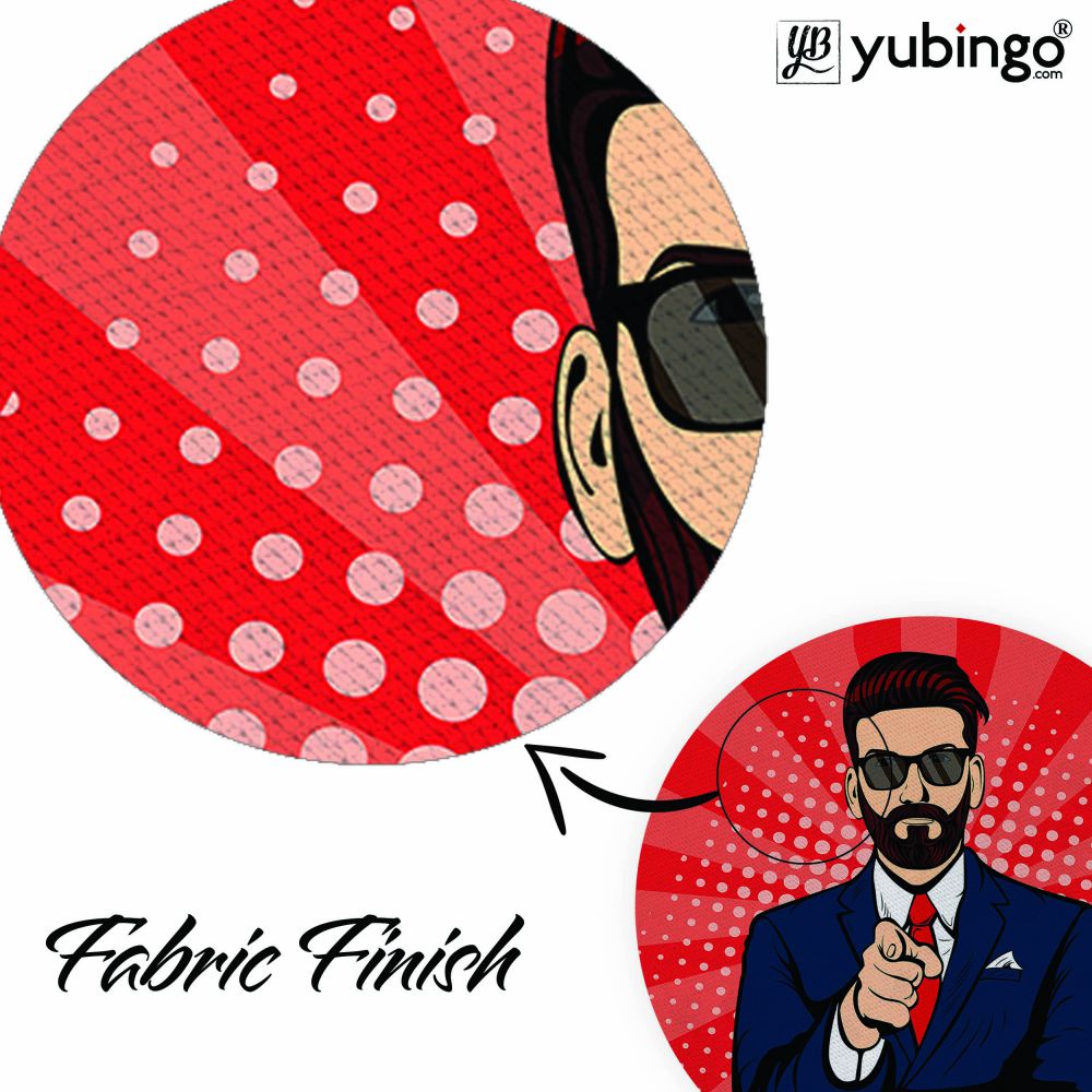 Listen to Beard Mouse Pad (Round)-Image3