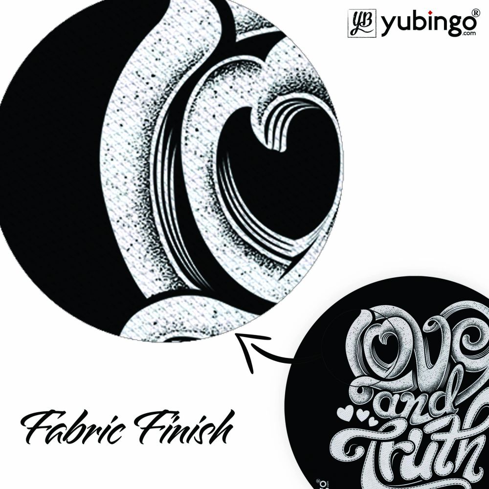 Love and Truth Mouse Pad (Round)-Image3