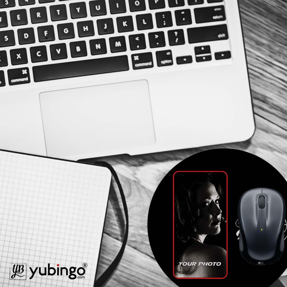 Love Forever With Photo Mouse Pad (Round)-Image4