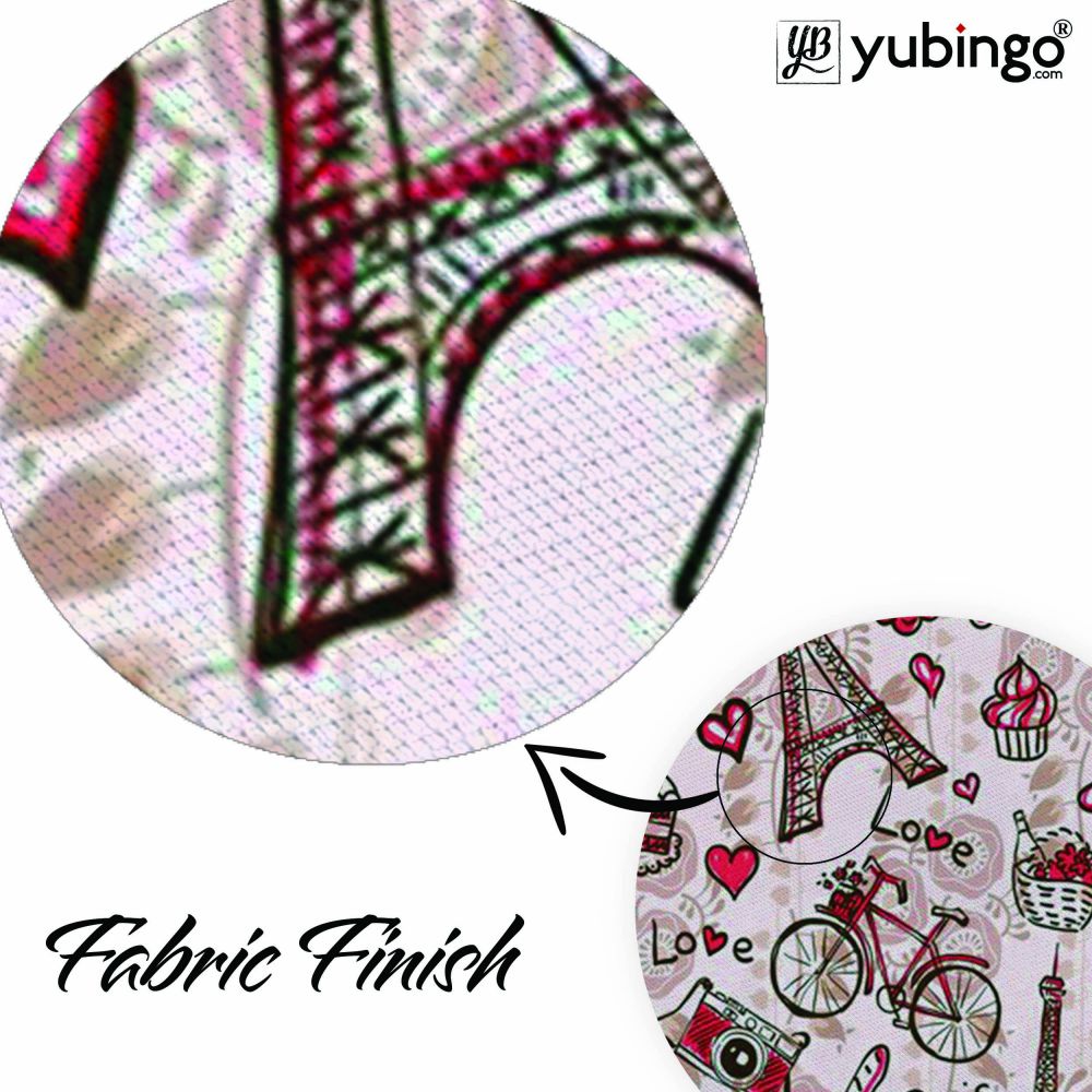 Love In Paris Mouse Pad (Round)-Image3