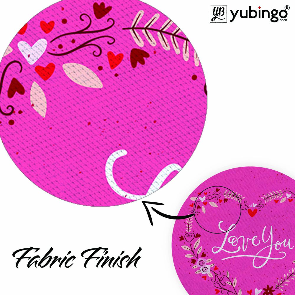 Love You Mouse Pad (Round)-Image3