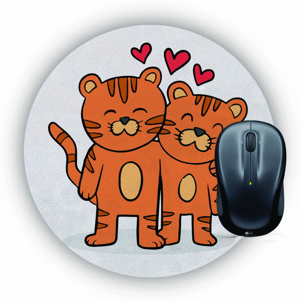Loving cats Mouse Pad (Round)