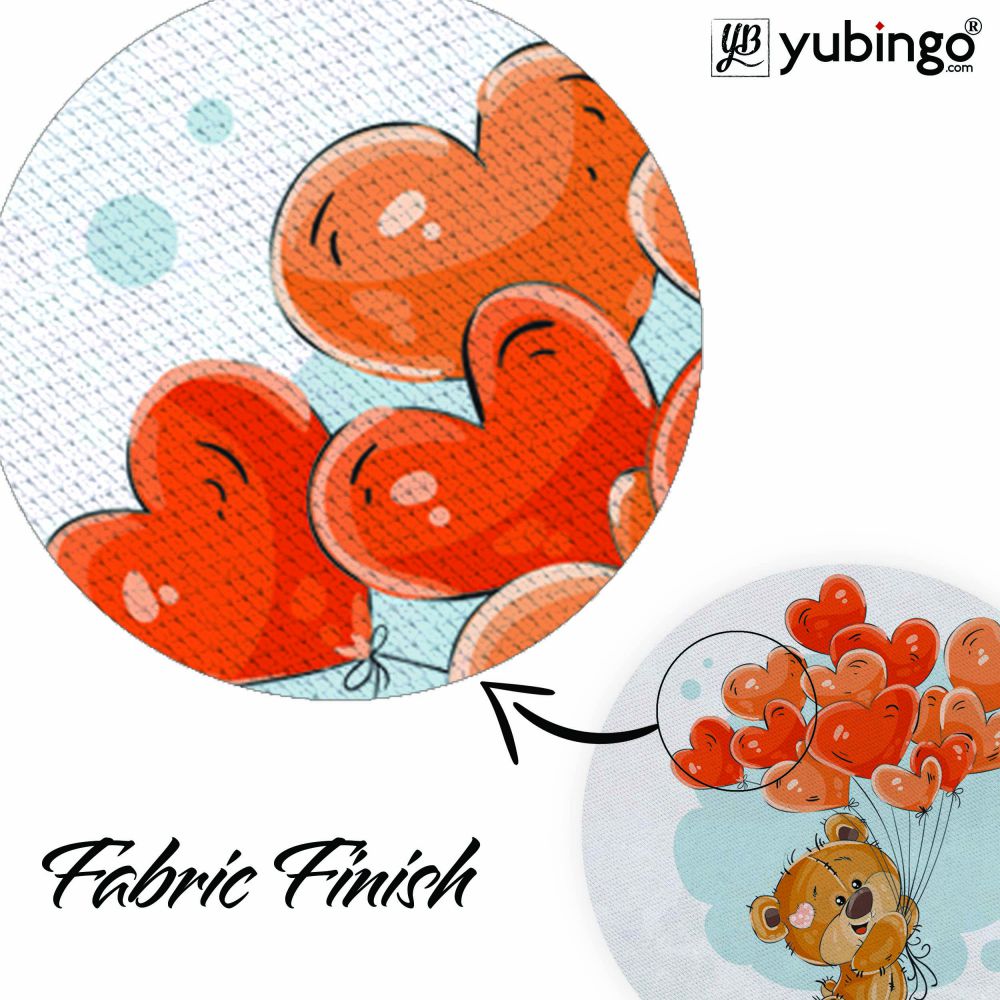 Loving Teddy Mouse Pad (Round)-Image3
