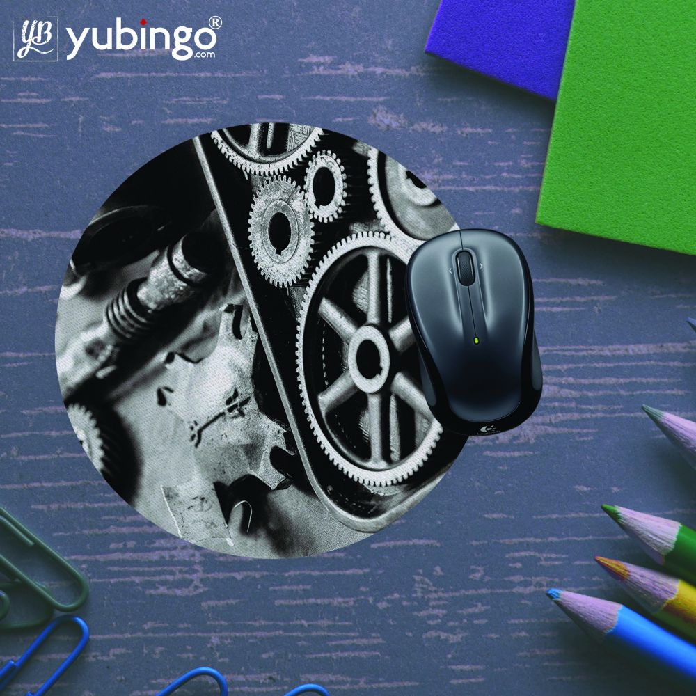 Machinery Mouse Pad (Round)-Image5