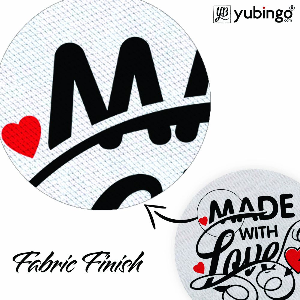 Made with Love Mouse Pad (Round)-Image3