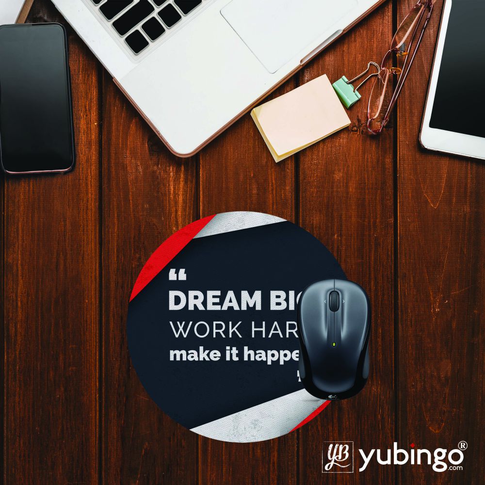 Make It Happen Mouse Pad (Round)-Image2
