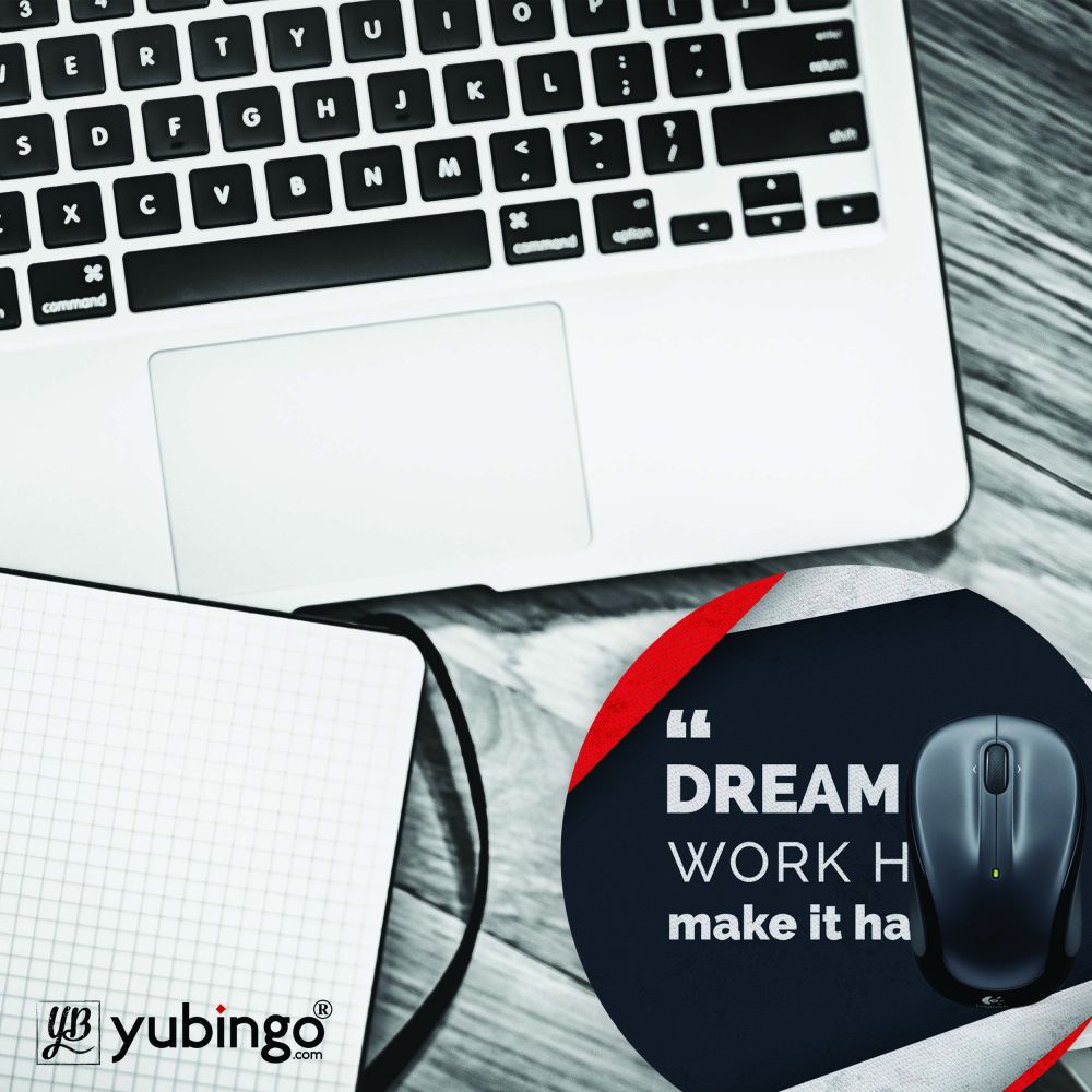 Make It Happen Mouse Pad (Round)-Image4