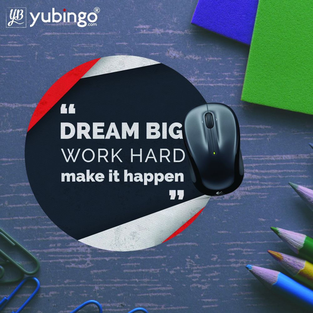 Make It Happen Mouse Pad (Round)-Image5