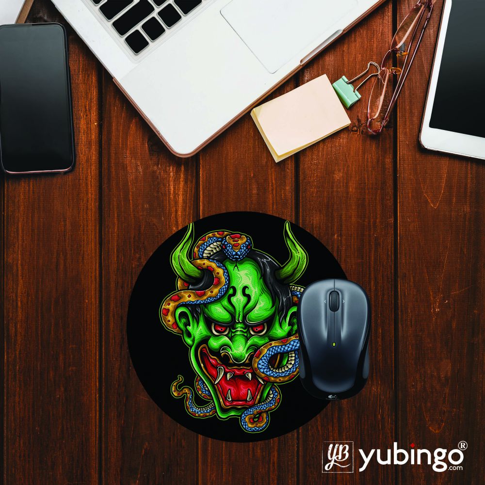 Master of Snakes Mouse Pad (Round)