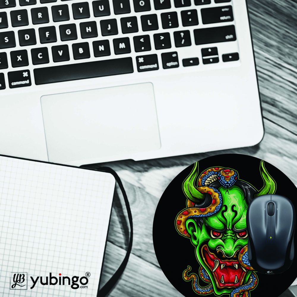 Master of Snakes Mouse Pad (Round)-Image4
