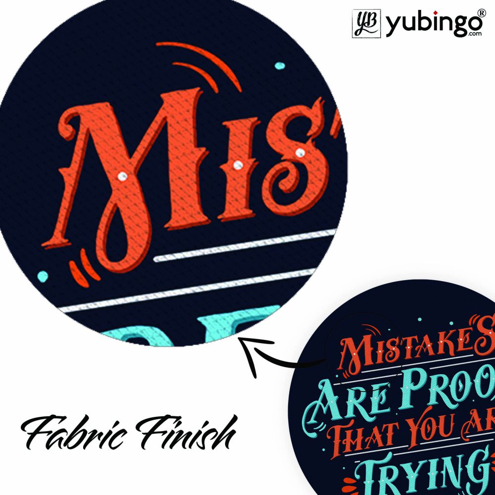 Mistakes Are Proof Mouse Pad (Round)-Image3