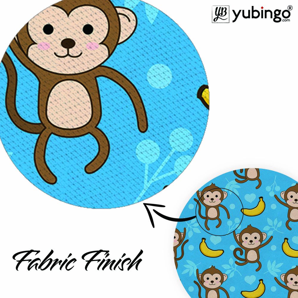 Monkey Banana Pattern Mouse Pad (Round)-Image3