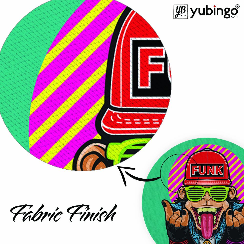 Monkey Funk Mouse Pad (Round)-Image3