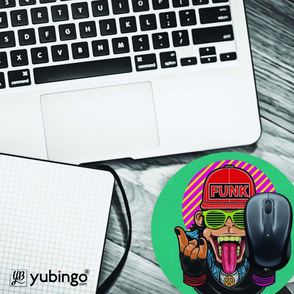 Monkey Funk Mouse Pad (Round)-Image4