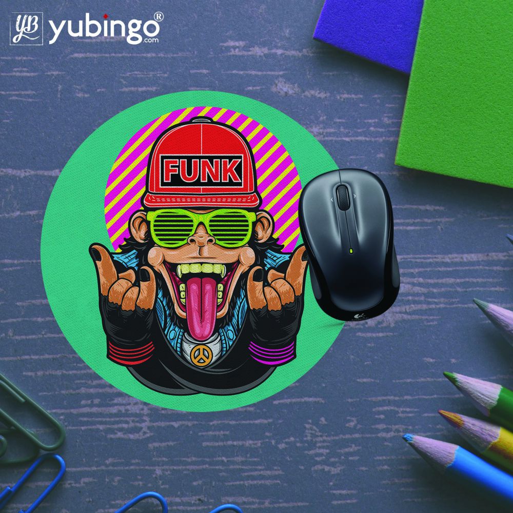 Monkey Funk Mouse Pad (Round)-Image5