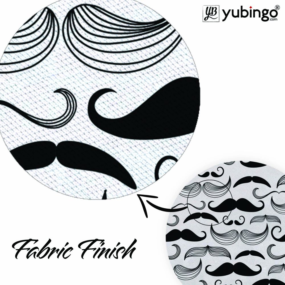 Moustaches Mouse Pad (Round)-Image3