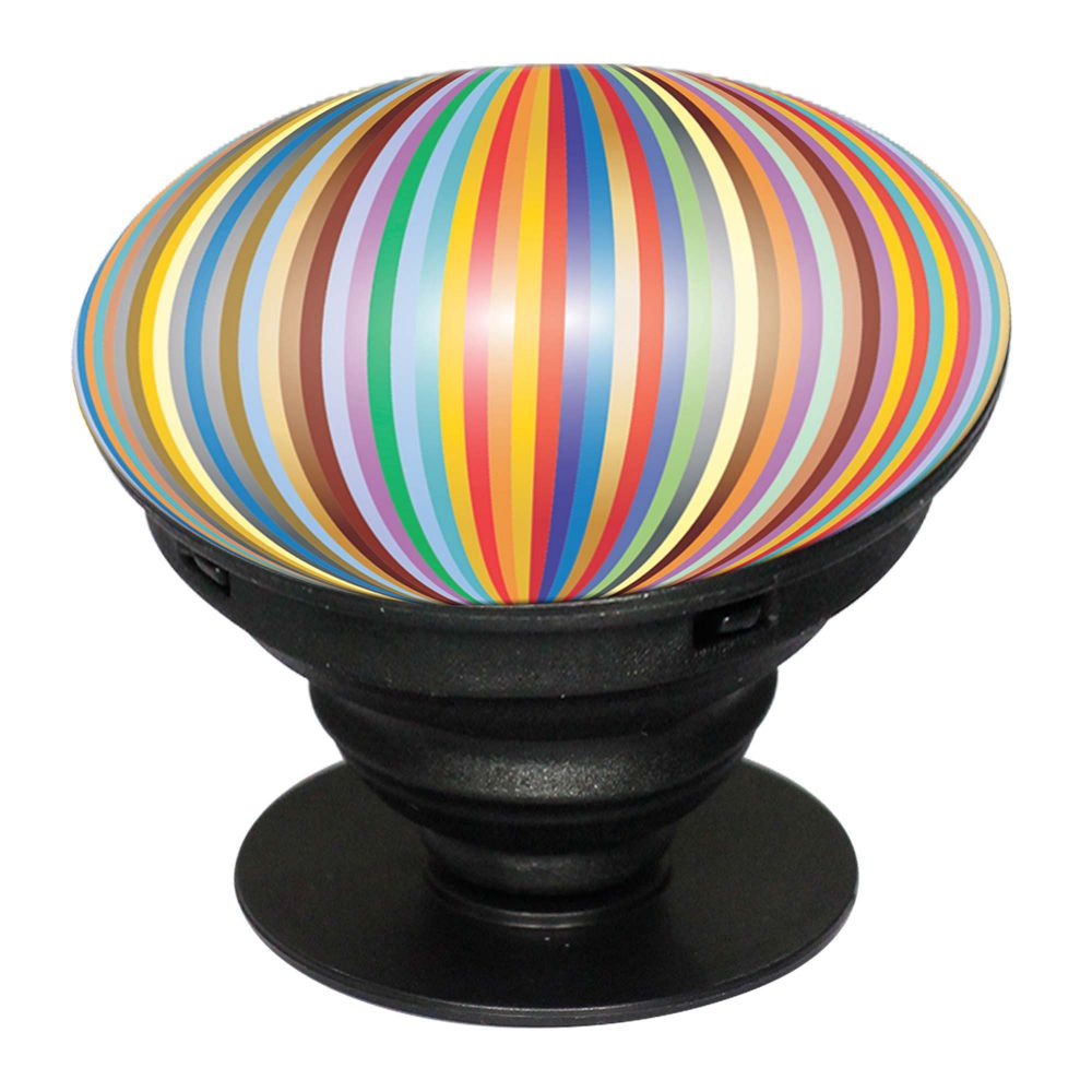 Multicolor Pattern Mobile Grip Stand (Black)