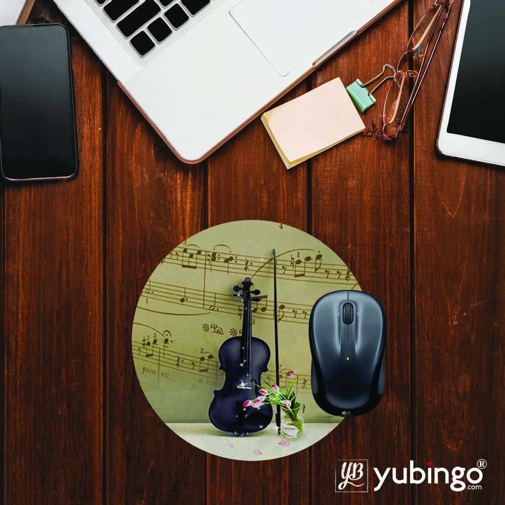 Musical Tone Mouse Pad (Round)-Image2