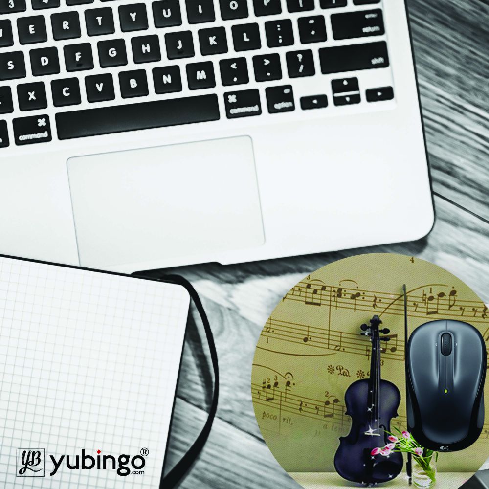 Musical Tone Mouse Pad (Round)-Image4