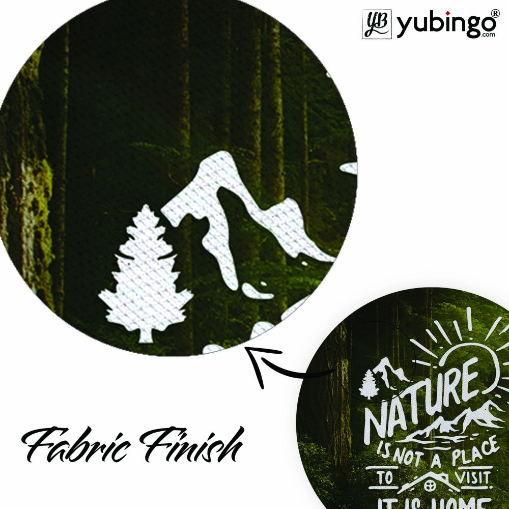 Nature is Home Mouse Pad (Round)-Image3