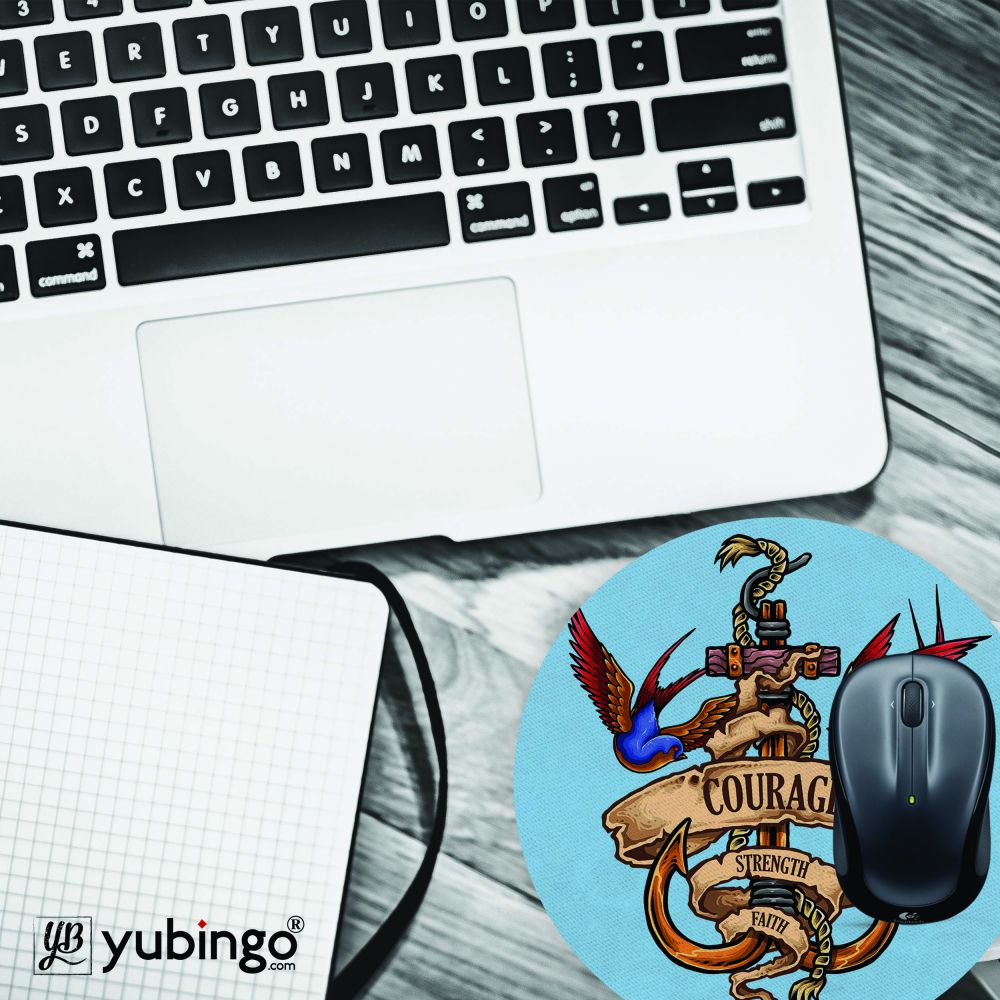 Nautical Spirit Mouse Pad (Round)-Image4