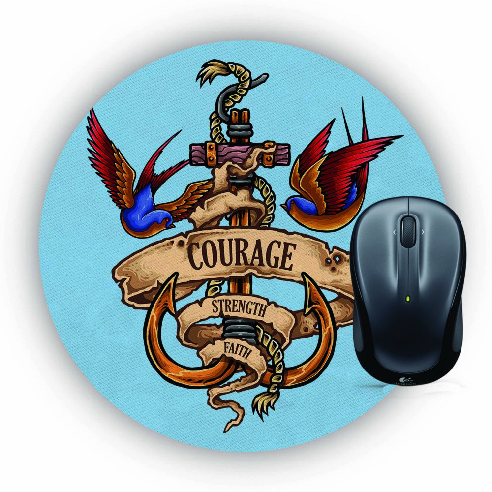 Nautical Spirit Mouse Pad (Round)