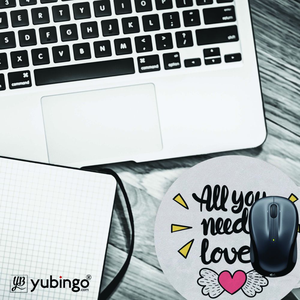 Need Love Mouse Pad (Round)-Image4