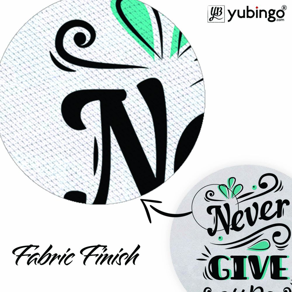 Never Giive Up Mouse Pad (Round)-Image3