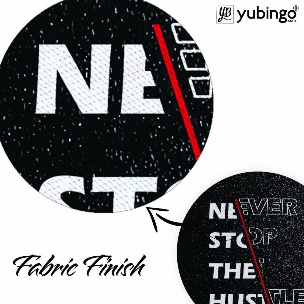 Never Stop Hustle Mouse Pad (Round)-Image3