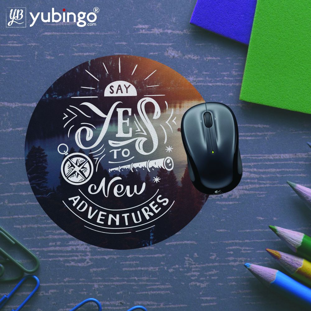 New Adventures Mouse Pad (Round)-Image5