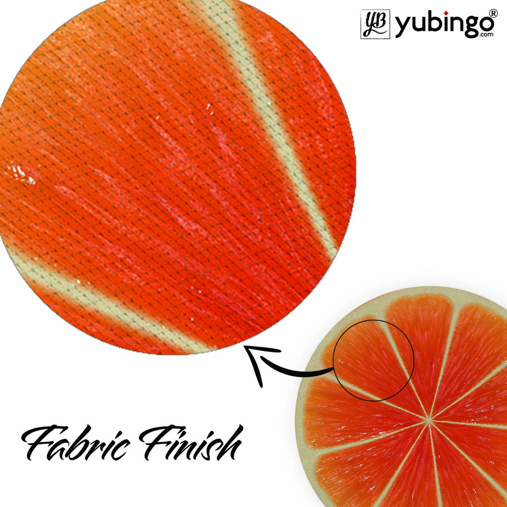 Orange Mouse Pad (Round)-Image3