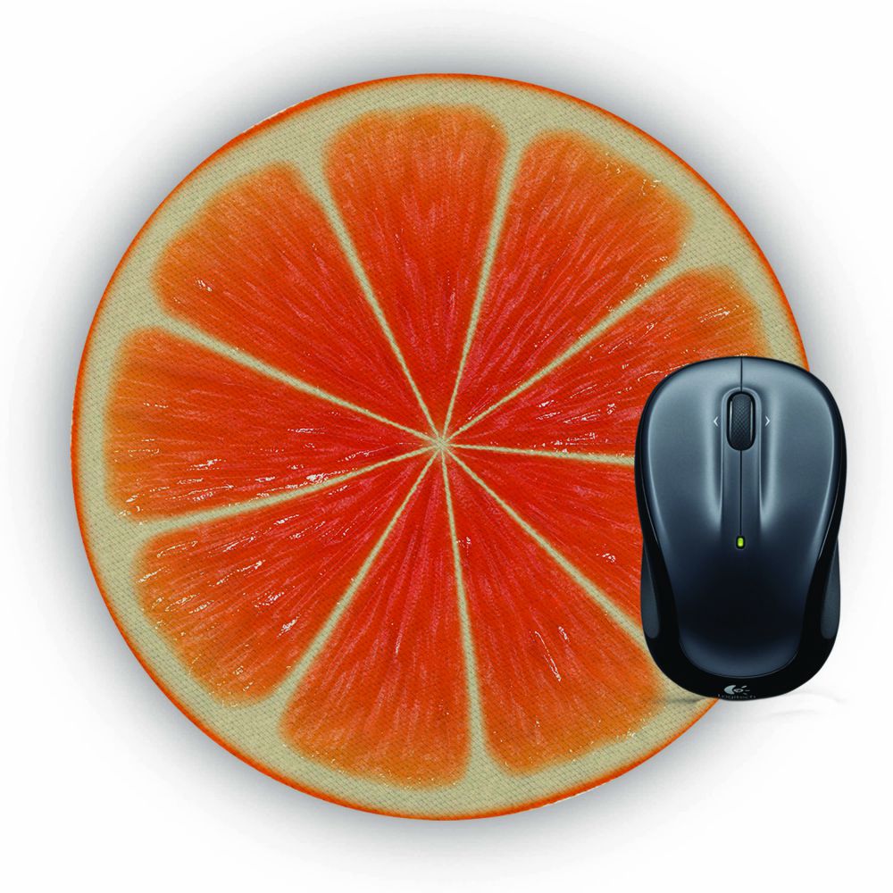 Orange Mouse Pad (Round)