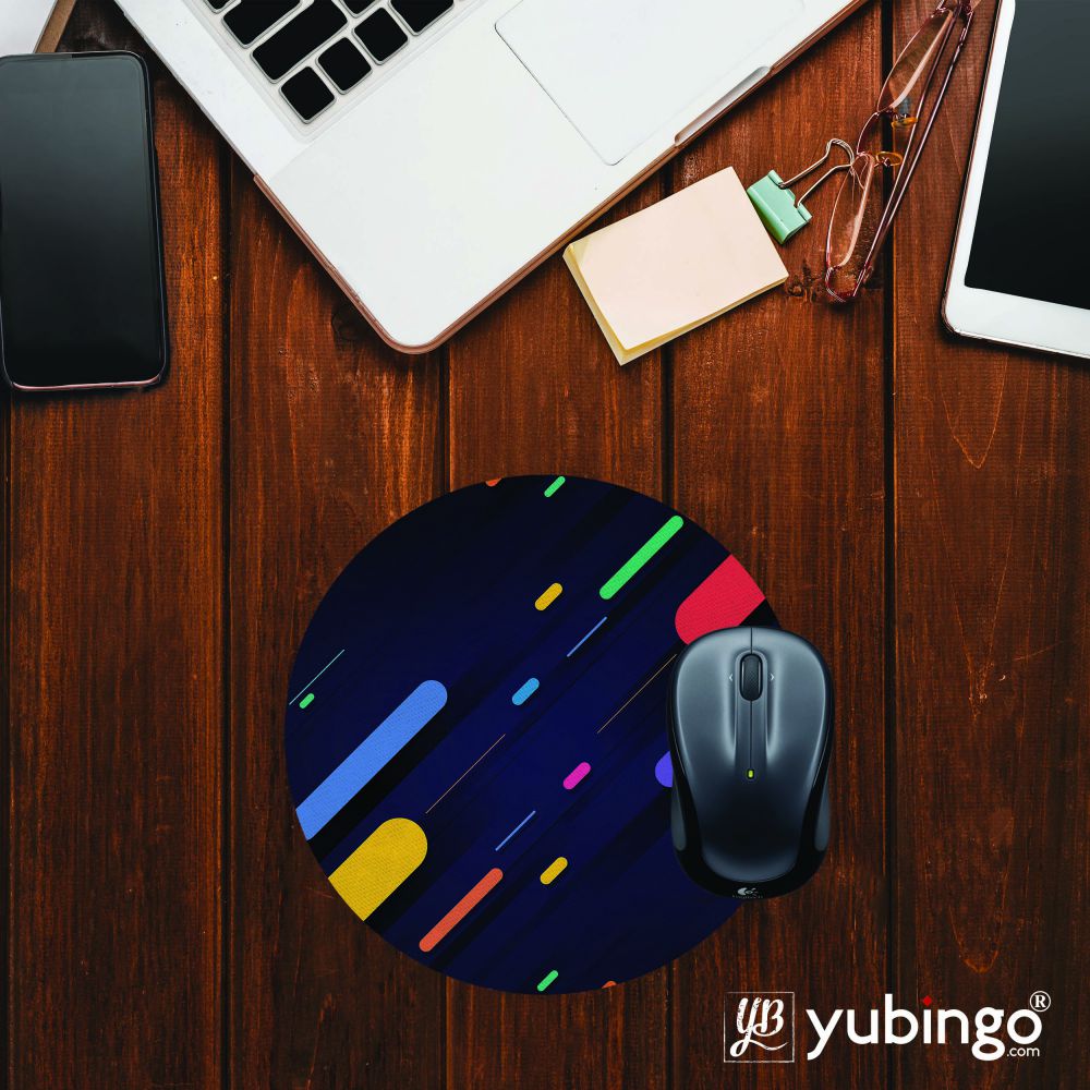 Oval Style Pattern Mouse Pad (Round)-Image2