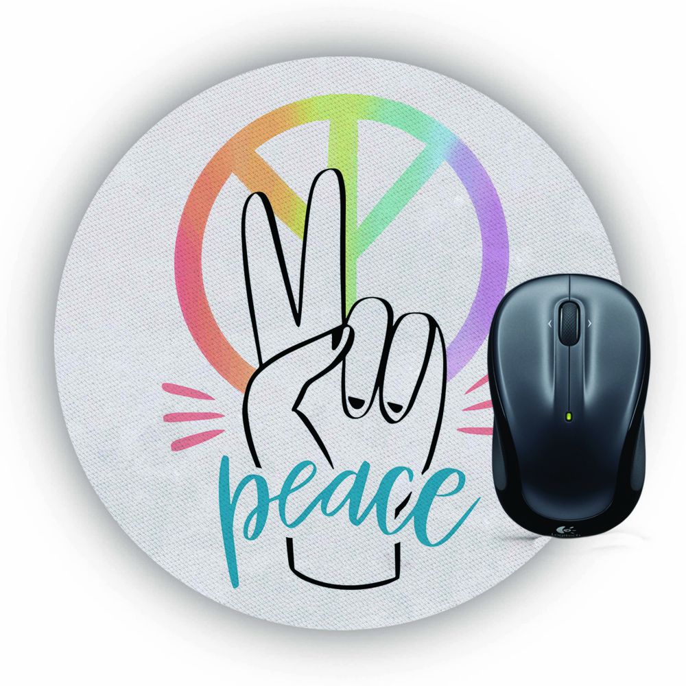Peace Mouse Pad (Round)